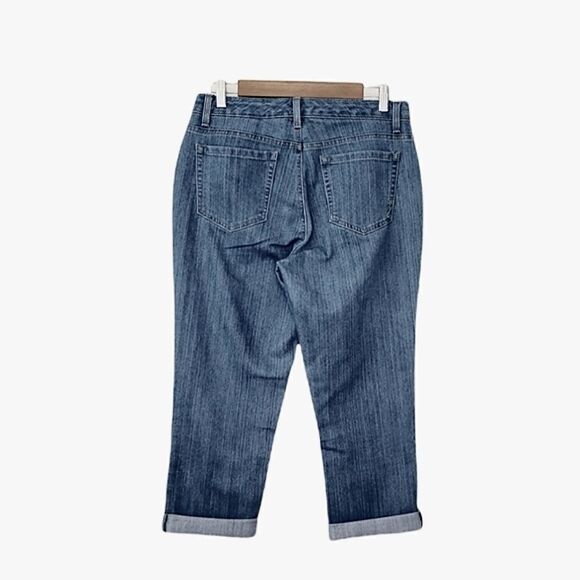 Jones New York Jeans City Cuffed Capri Medium Wash Denim Jeans - Picture 2 of 8